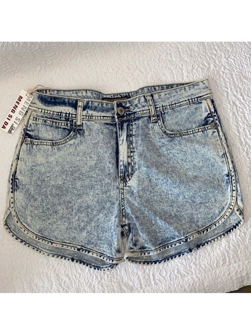 Meng Si Da Jeans High Waist Shorts